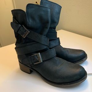 Steve Madden Black Bandit Boots *Gently Used*